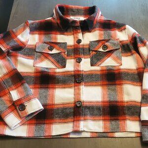 NWOT BB Dakota Steve Madden Size XXL Red white and black plaid warm button up